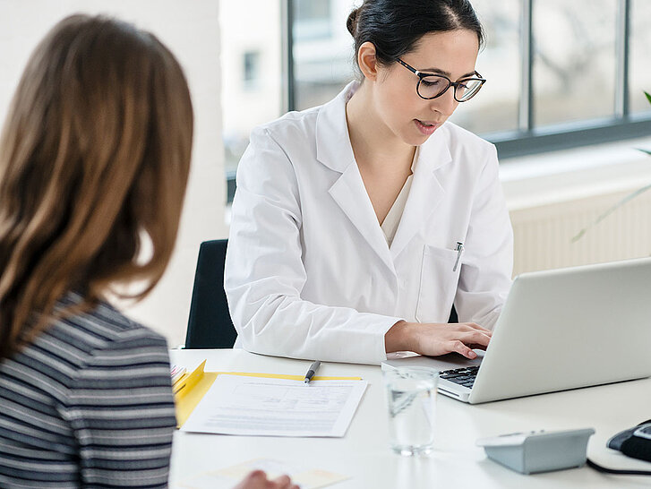 Primary care physician typing on laptop useful observations