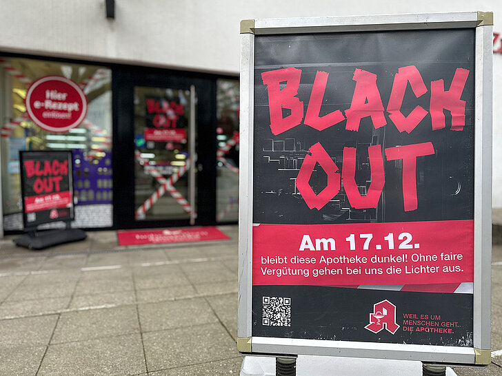 Blackout Hohenzollern Apotheke Münster