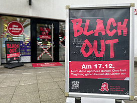 Blackout Hohenzollern Apotheke Münster